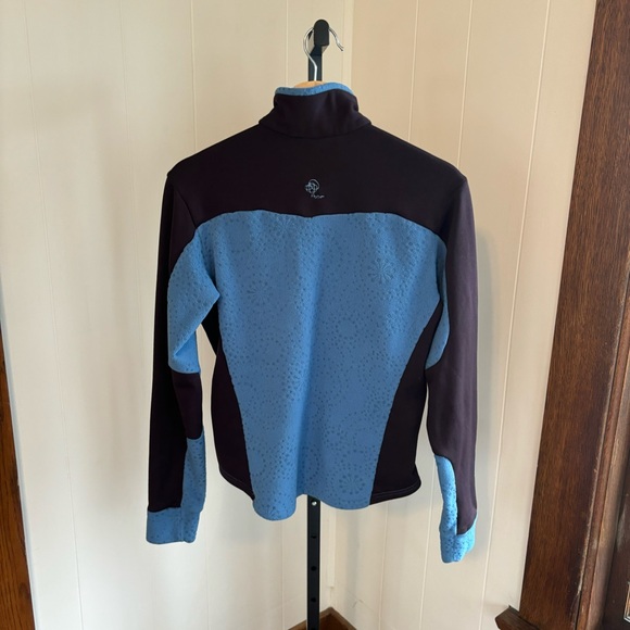 Patagonia Rhythm 1/4 Zip Thumb holes Fleece Blue Purple Pullover Womens Small - Picture 3 of 9